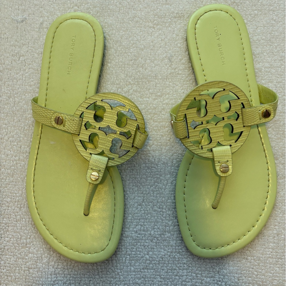 Tory Burch Green Sandals